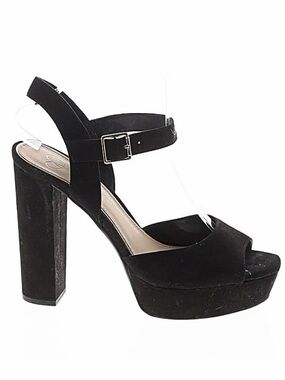 Jessica Simpson black block heel and ankle strap Heels